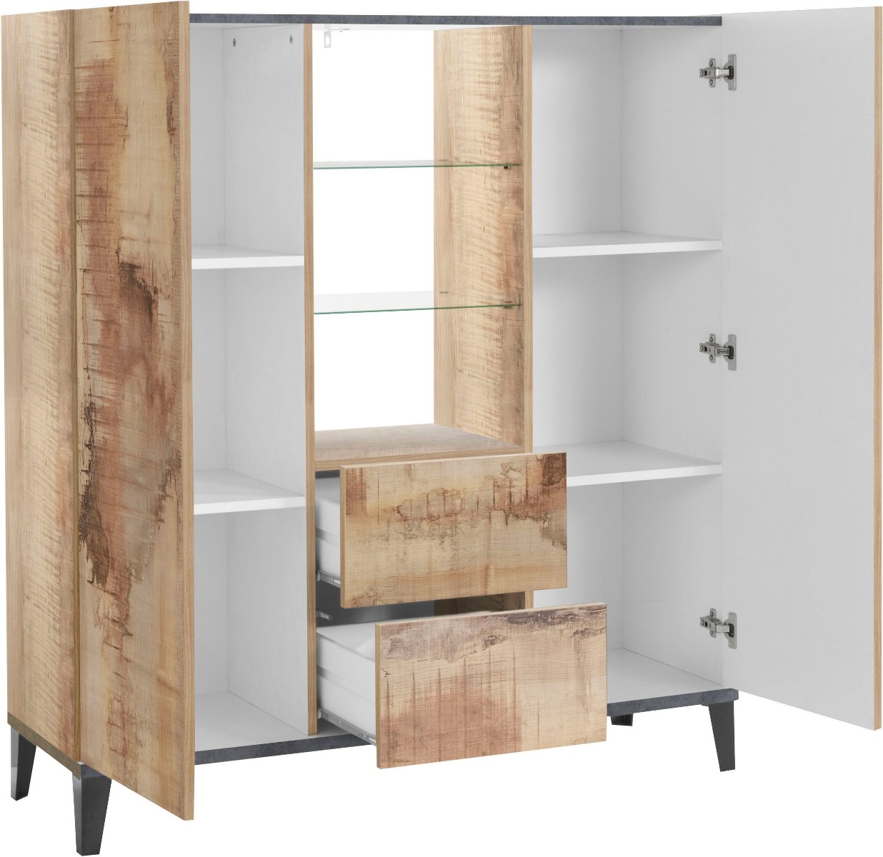 Vetrinetta moderna Pero e Ardesia