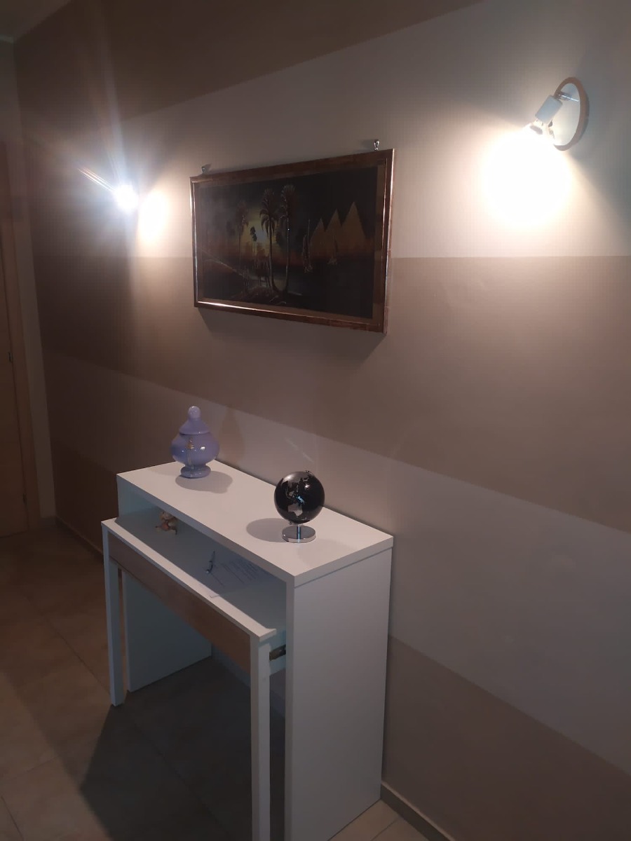 Offerta Scrivania, Consolle allungabile colore bianco artik e rovere canadian