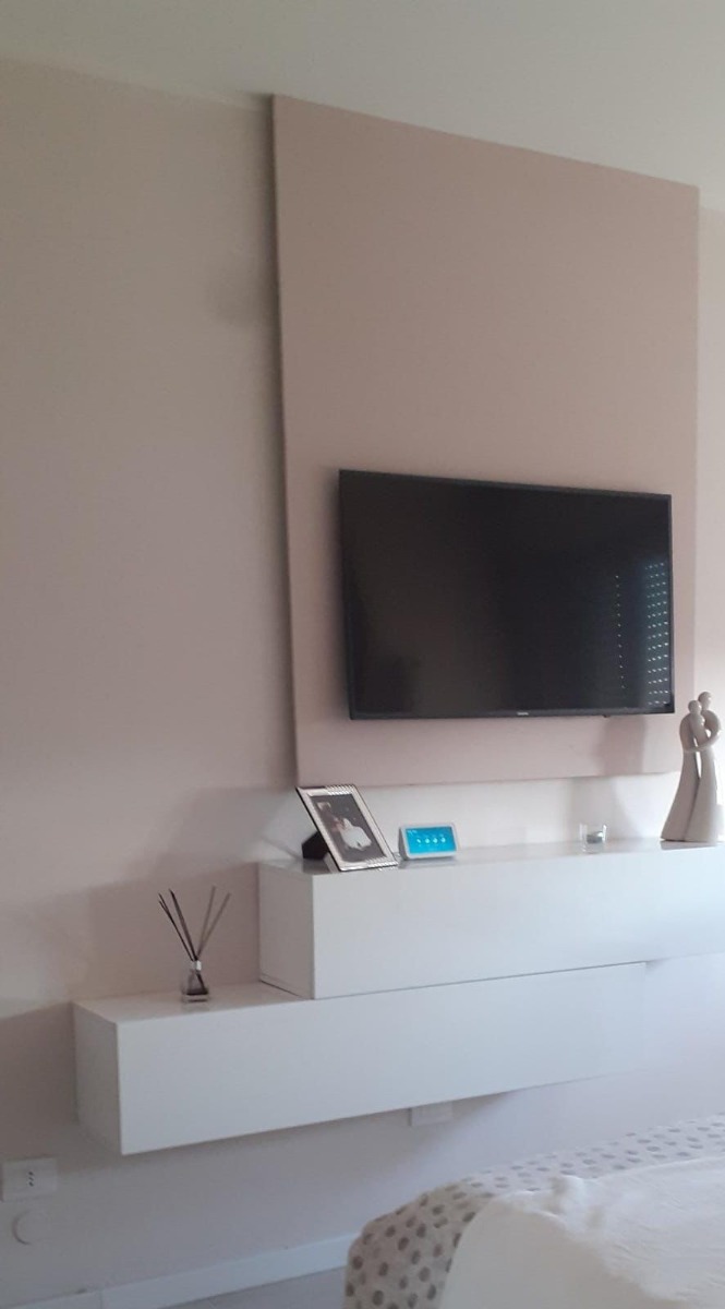 Convenienti 2 Ribalte sospese, bianco lucido, made in Italy