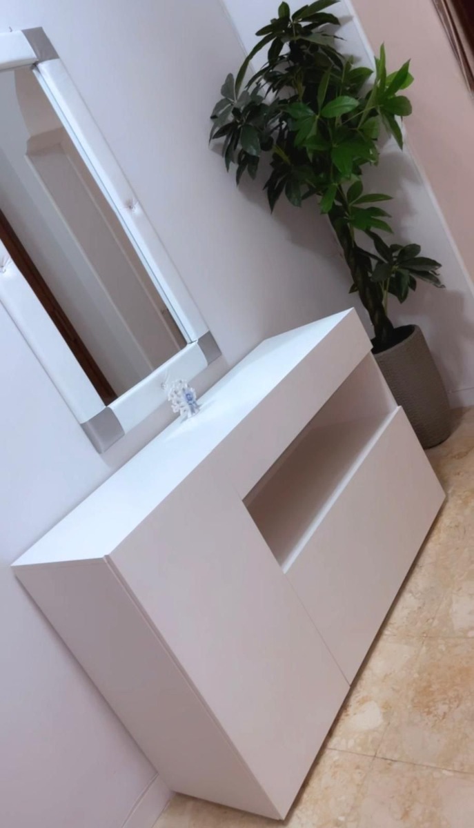 Mobile Madia moderna bianco lucido