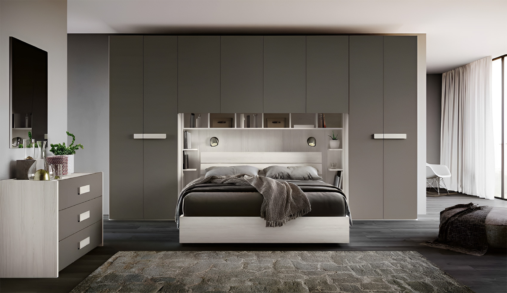 armadio a ponte matrimoniale grigio armadio a ponte matrimoniale grigio