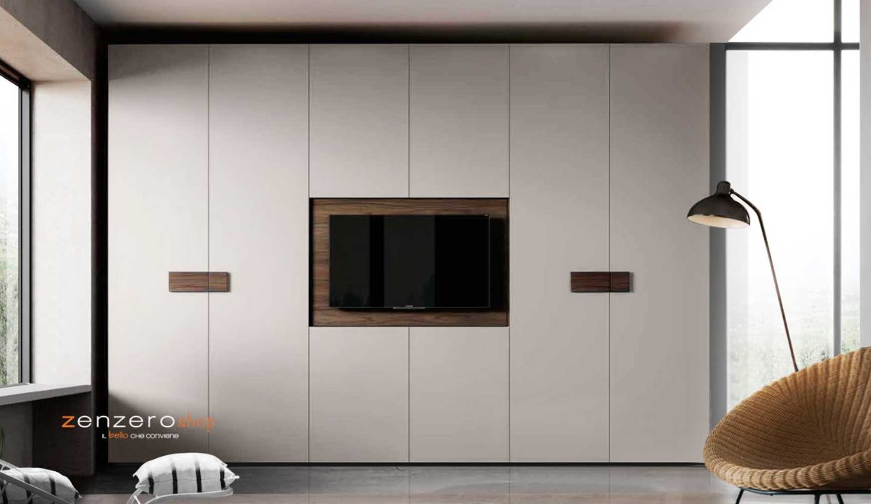 Armadio con vano tv pronta consegna Armadio con vano tv pronta consegna