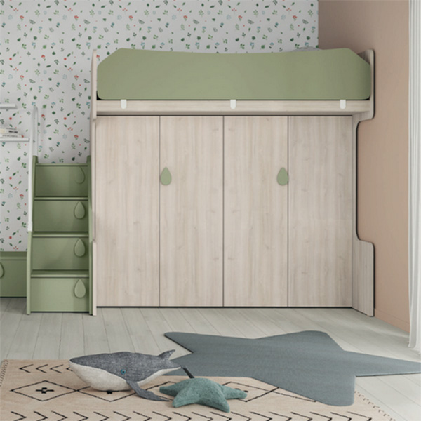 letto castello rovere