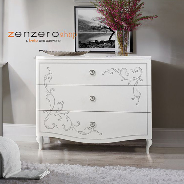 comò cuori serigrafato